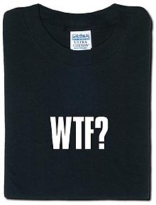 Camiseta WTF de Think Geek