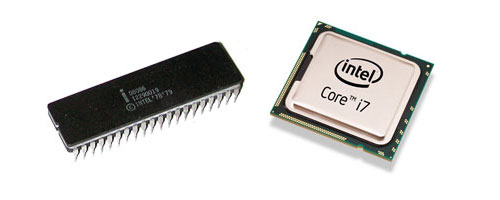 Intel 8086 y Core i7