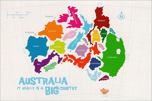 Australia es un país muy grande