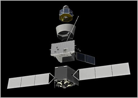 BepiColombo en su configuraci�n de crucero - EADS Astrium