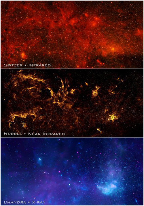 Canales de la imagen compuesta - NASA, ESA, SSC, CXC, y STScI