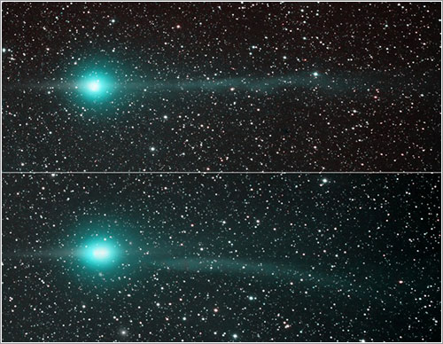 Las colas del cometa Lulin, APOD del 7-2-2009