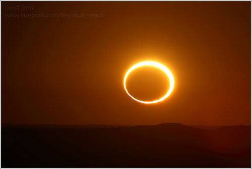Eclipse de mayo de 2013 por Geoff Sims