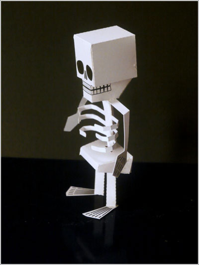 Adorable esqueleto de papel recortable | Noticias sobre economia digital