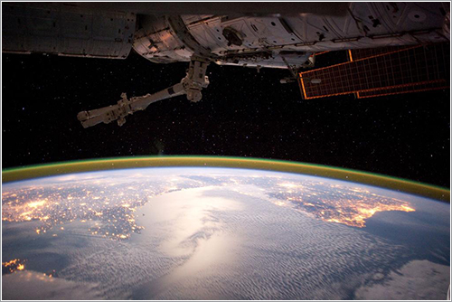 El Golfo de Vizcaya desde la ISS