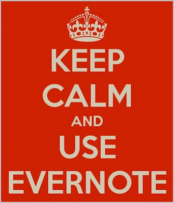 Keel calm and use Evernote