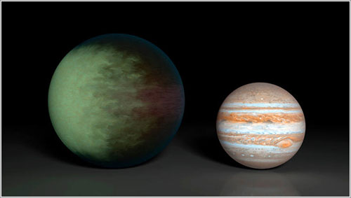 Kepler-7b y Júpiter