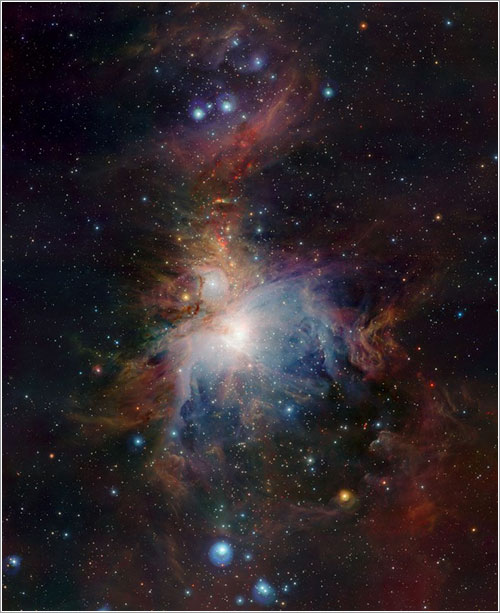 Orión en una nueva luz - ESO/J. Emerson/VISTA. Acknowledgment: Cambridge Astronomical Survey Unit