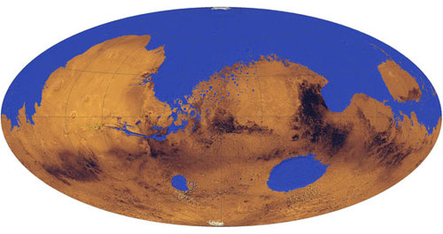 El océano de Marte hace 3.500 millones de años - U. de Colorado