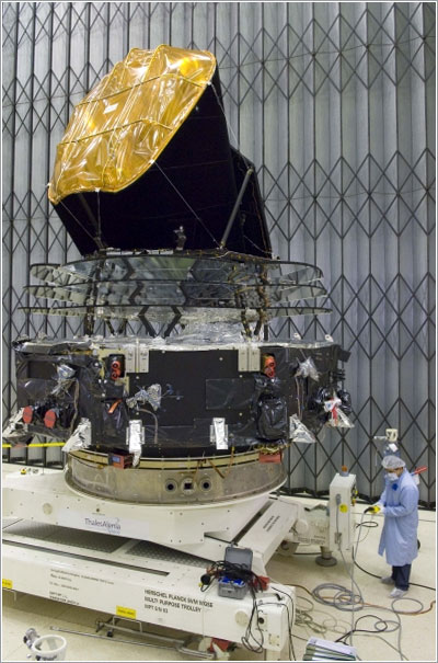 El Planck en las instalaciones de la ESA