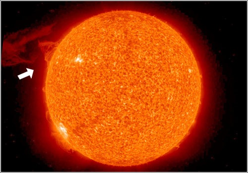 Prominencia solar 2009 - STEREO