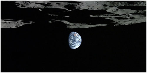 La Tierra vista por la sonda Kaguya