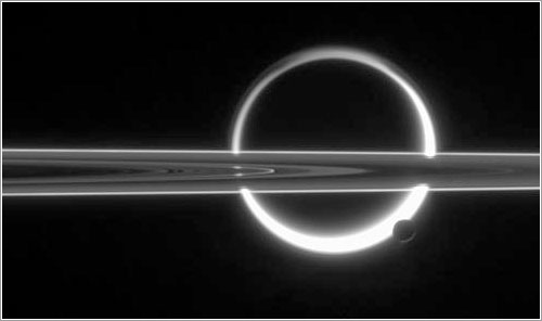 Contraluz en Saturno