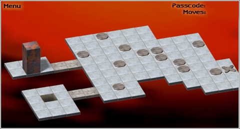 Bloxorz, nivel 33 Bloxorz, nivel 33