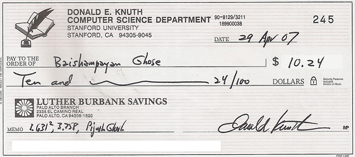 Cheque de Knuth (CC) ghoseb