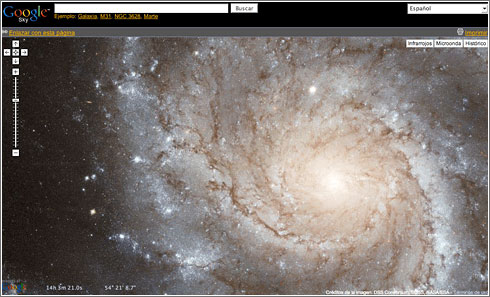Google Sky web