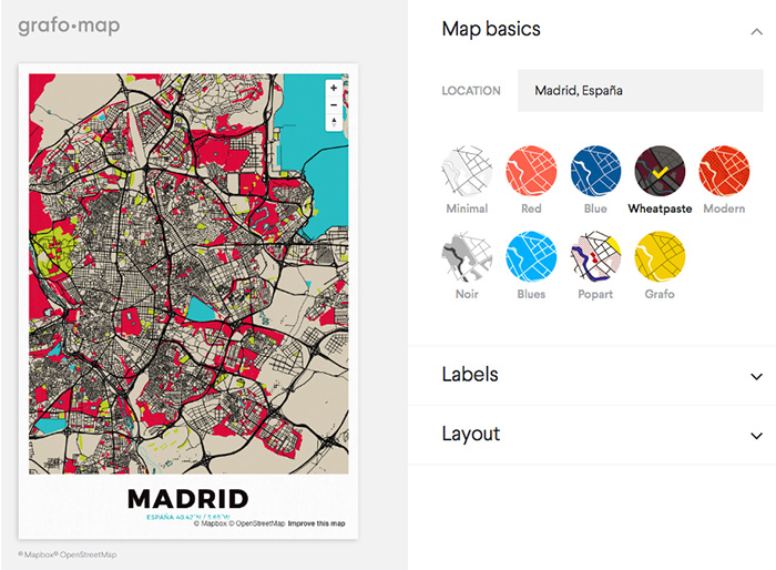 Grafo map mapa madrid