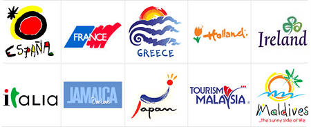 Logos turísticos de paises
