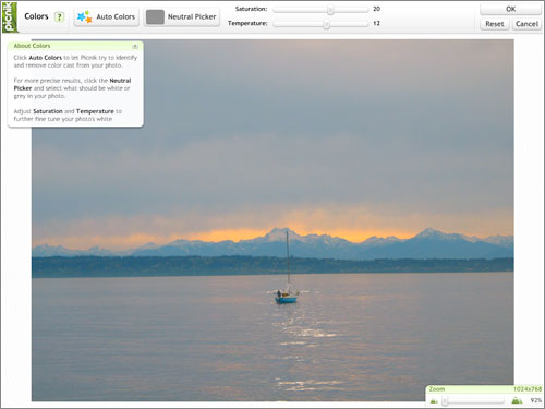 Picnik - editor de fotos online