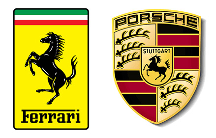 Ferrari on Caballos Encabritados Que Aparecen En Los Escudos De Porsche Y Ferrari