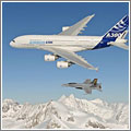 Primera visita de un A380 a Suiza