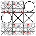 Tres en raya fractal