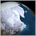 Bonita fotografía de la capa de hielo del Ártico (2008-2009)