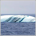 Iceberg con bonitas estrías