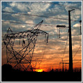 Nubes sobre tendidos eléctricos Nubes sobre tendidos eléctricos