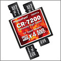 Tarjeta CF adaptador para cuatro tarjetas microSD Tarjeta CF adaptador para cuatro tarjetas microSD