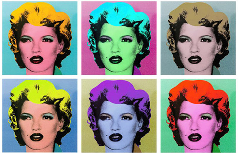 Kate Moss estilo Warhol por Bansky