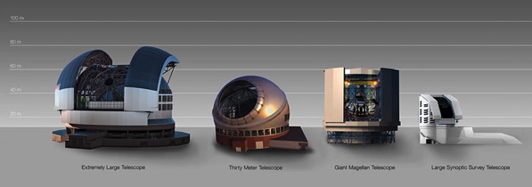 El ELT y otros telescopios
