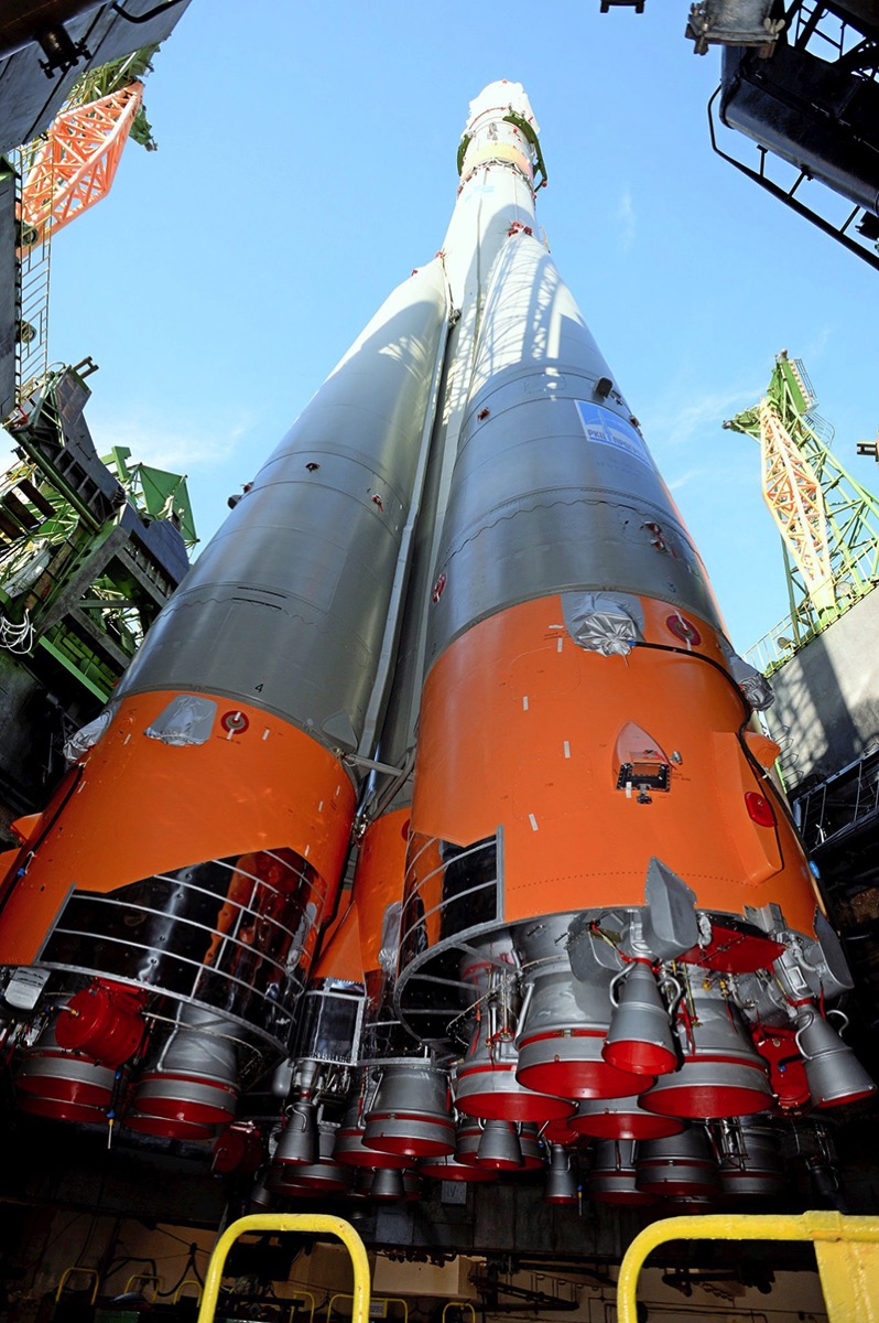 Soyuz MS-04 desde abajo