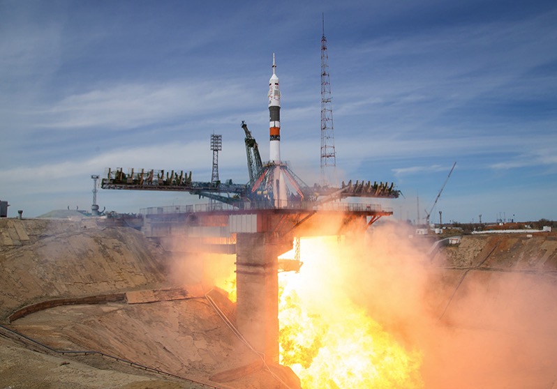 Despegue de la Soyuz MS-04