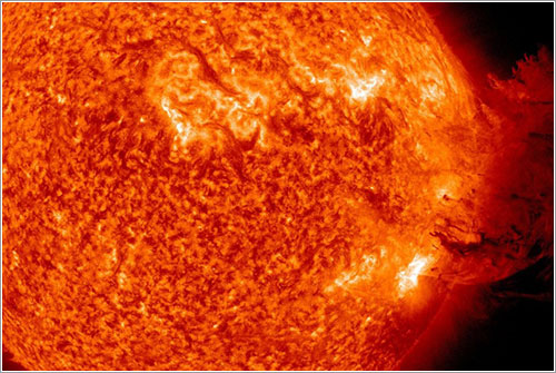 Imagen de una prominencia solar