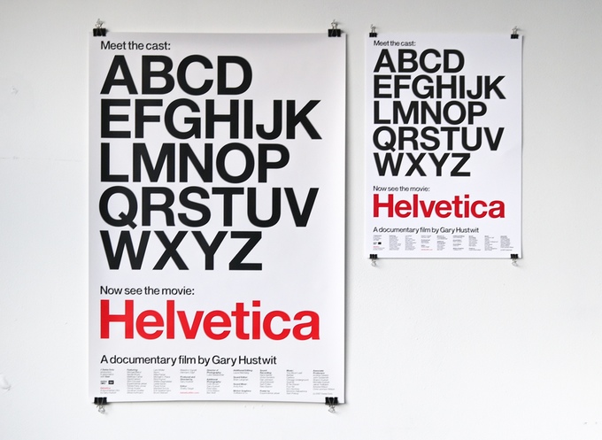 Helvética, el póster