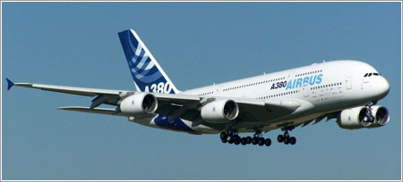 Airbus A380 aterrizando en Getafe © Sergio de la Prida / AviationCorner