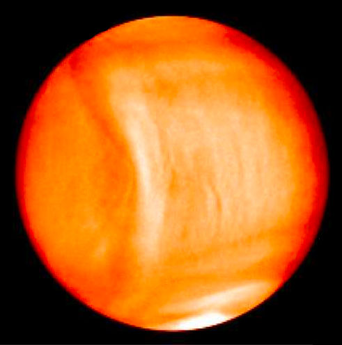 Venus visto por la cámara LIR