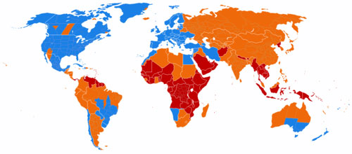 Aplicación del horario de verano en el mundo