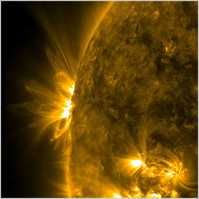 Una región activa que viene hacia nosotros - NASA/SDO