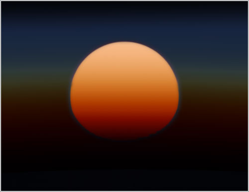 Atardecer en HD-189733 B
