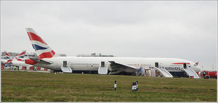 17th January 2008 - 777 Misses Runway at Heathrow Airport por robcheerio