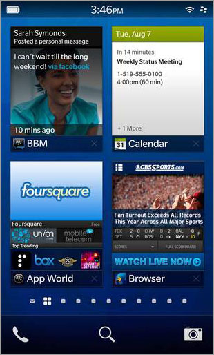 Pantallazo BlackBerry 10