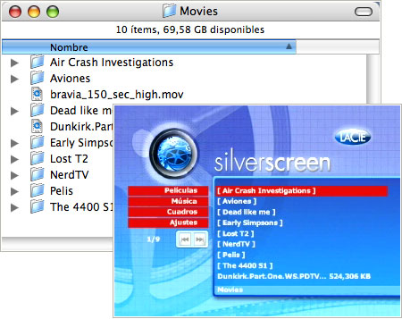 Menús SilverScreen