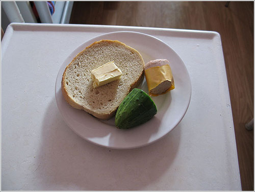 Comida servida en un hospital polaco