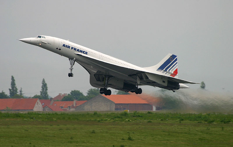 Un Concorde de Air France despega rumbo a Nueva York