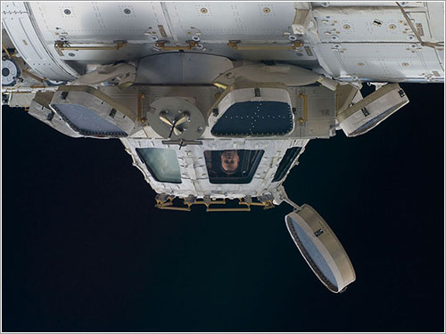 Ron Garan en la Cúpula - NASA