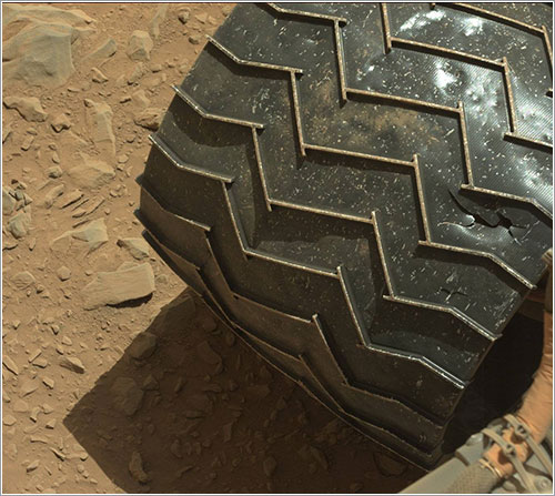 Daños en las ruedas de Curiosity