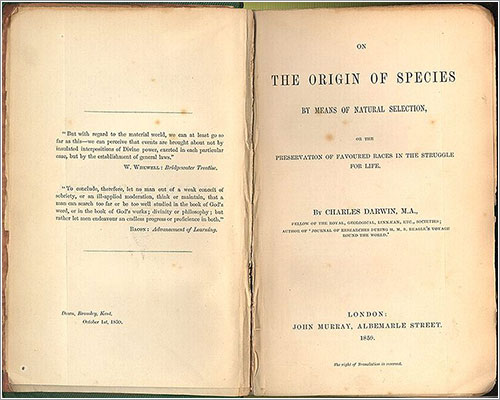 Edición original de El origen de las especies