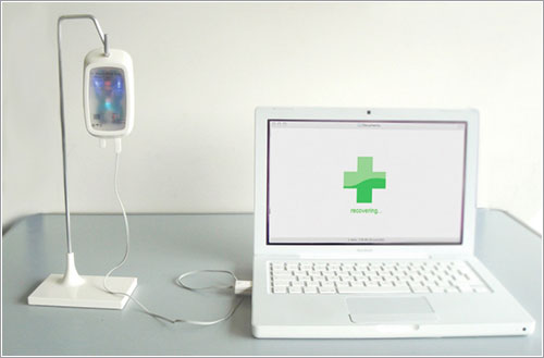 Dr. Hard drive bag (healing your PC) por hyuh jin lee